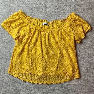 Heartloom Lace Off Shoulder Top